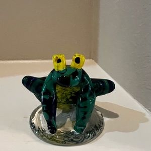 Vintage 1997 Amanda Smith Hand Crafted Glass Collectible Decor Czech Republic.